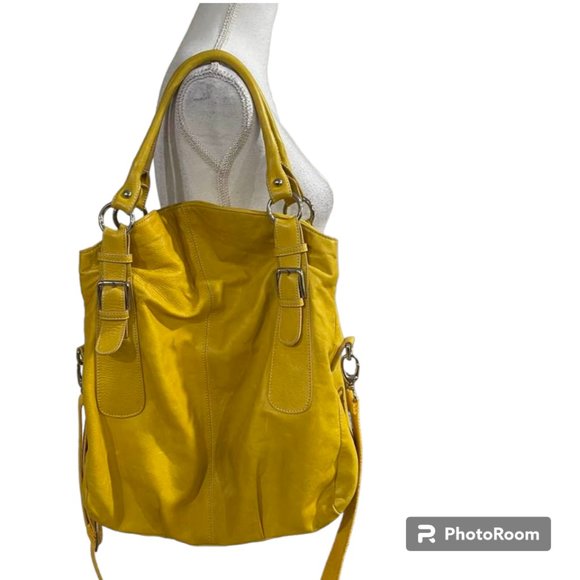 Italian Leather Tote Shoulder Strap Large Handbag Bought and Made in Italy - Picture 11 of 16